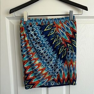 Colorful Soft Stretchy Mini Wrap Pencil Skirt
